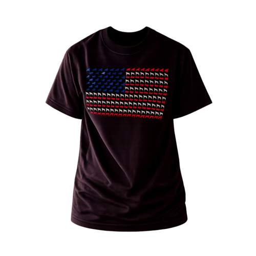 Greyhound American Flag T-Shirt