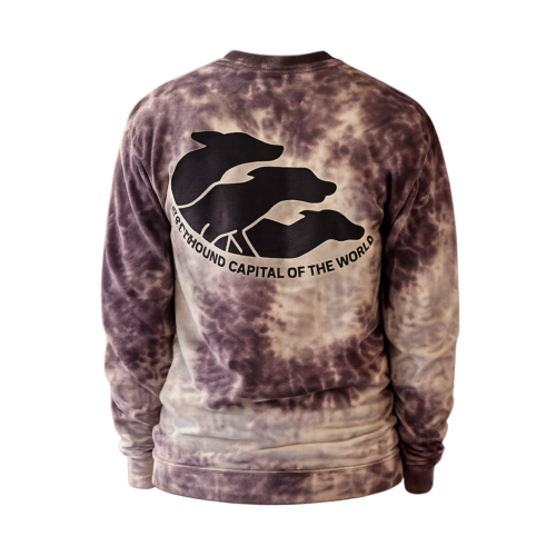 Greyhound Capital of the World Tie-Dye Long Sleeve Shirt